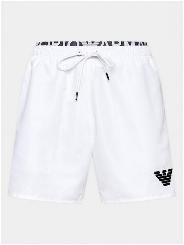 Emporio Armani Underwear Plavecké šortky 211740 3R432 00010 Bílá Regular Fit