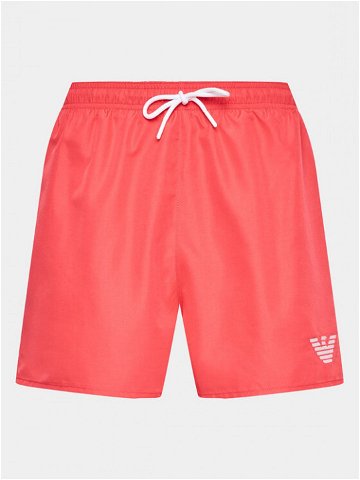 Emporio Armani Underwear Plavecké šortky 211752 3R438 00776 Červená Regular Fit