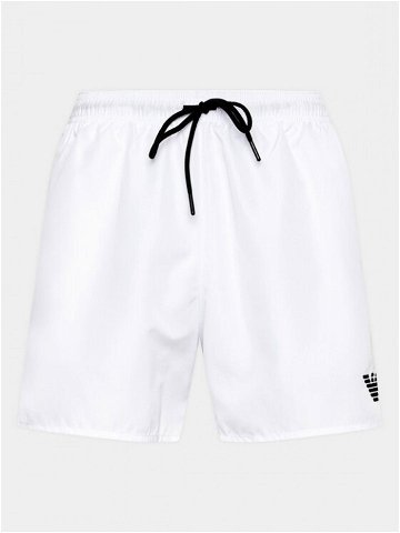 Emporio Armani Underwear Plavecké šortky 211752 3R438 00010 Bílá Regular Fit