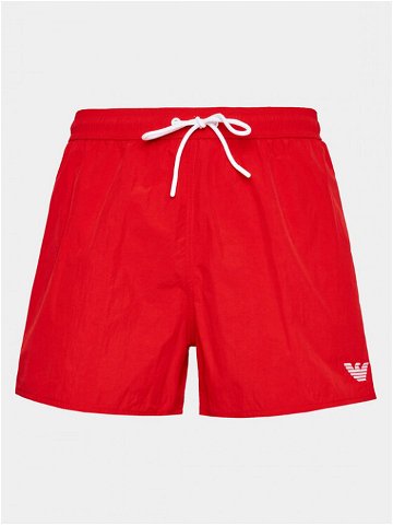 Emporio Armani Underwear Plavecké šortky 211756 3R422 00173 Červená Regular Fit