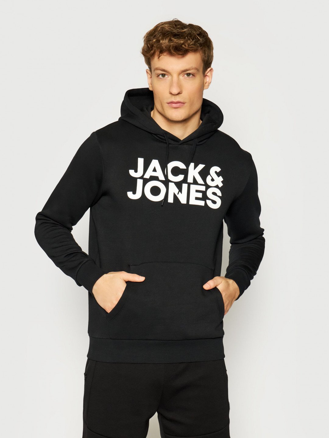 Jack & Jones Mikina Corp Logo 12152840 Černá Regular Fit
