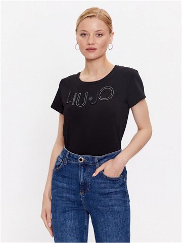 Liu Jo Sport T-Shirt TF3084 J0088 Černá Regular Fit