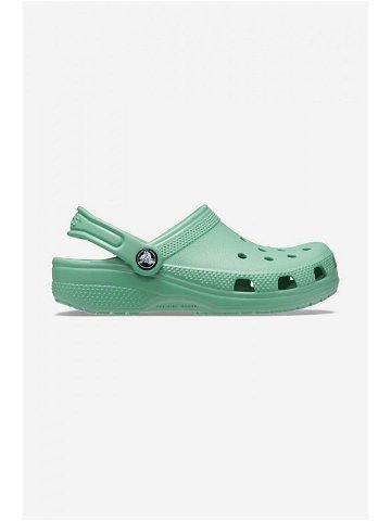 Pantofle Crocs Classic Kids Clog zelená barva