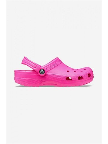 Dětské pantofle Crocs Classic Kids Clog růžová barva