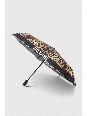 Deštník Moschino černá barva 8980
