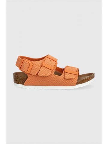 Dětské sandály Birkenstock oranžová barva