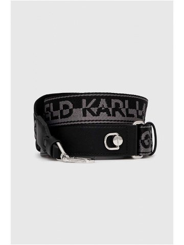Popruh na kabelku Karl Lagerfeld černá barva