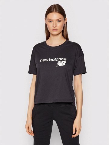 New Balance T-Shirt WT03805 Černá Relaxed Fit