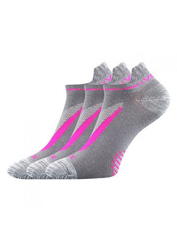 3PACK ponožky VoXX šedé Rex 10-greypink S