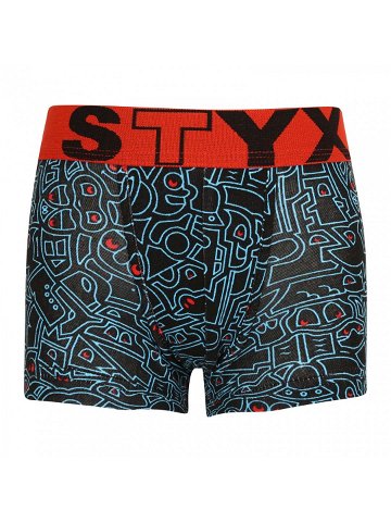 Dětské boxerky Styx art sportovní guma doodle GJ1256 4-5 let