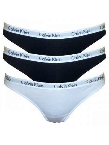 3PACK dámská tanga Calvin Klein vícebarevná QD3587E-WZB XL