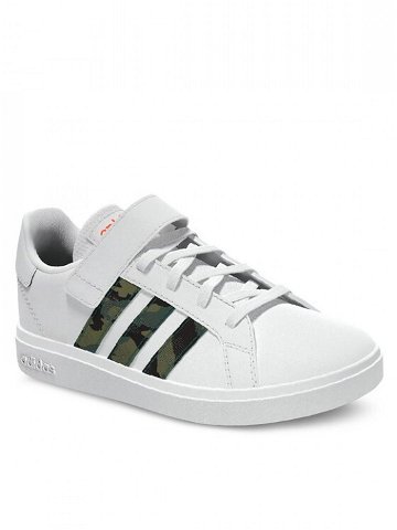 Adidas Sneakersy Grand Court Lifestyle Hook and Loop Shoes IF2886 Bílá