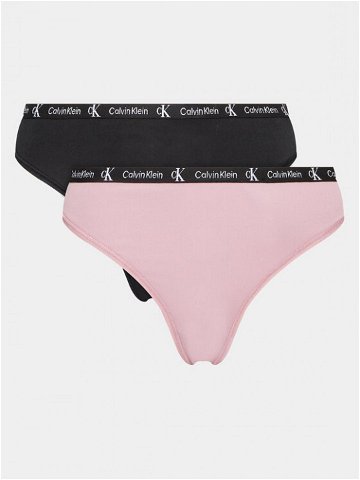 Calvin Klein Underwear Sada 2 kusů string kalhotek 000QD5035E Barevná