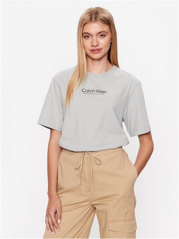 Calvin Klein T-Shirt Coordinates Logo Graphic K20K204996 Šedá Relaxed Fit