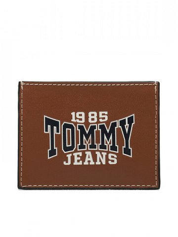 Tommy Jeans Pouzdro na kreditní karty Tjm Leather Cc Holder AM0AM11427 Hnědá