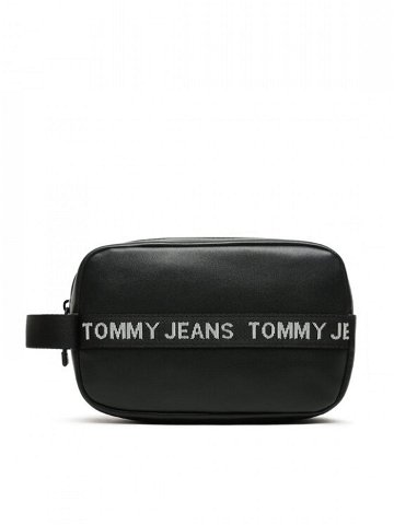 Tommy Jeans Kosmetický kufřík Tjm Essential Leather Washbag AM0AM11425 Černá