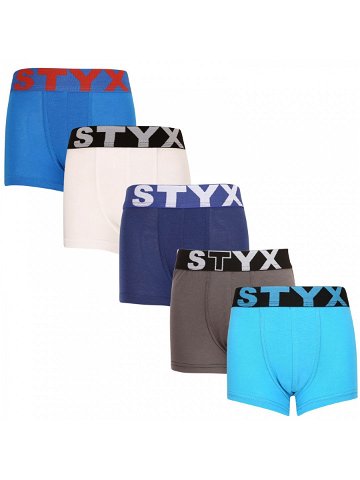 5PACK dětské boxerky Styx sportovní guma vícebarevné 5GJ9681379 4-5 let