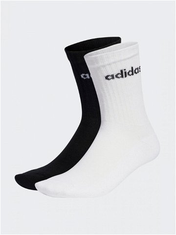 Adidas Klasické ponožky Unisex Linear Crew Cushioned Socks 3 Pairs IC1302 Šedá