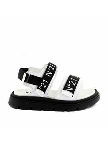 Sandále no21 logo tape sandals bílá 40