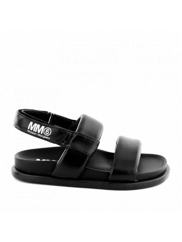 Sandále mm6 padded leather fissbett sandals černá 40