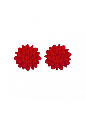 HORSEFEATHERS Flowerski náušnice – sweet cherry RED