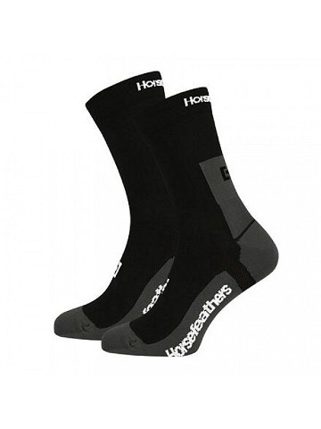 HORSEFEATHERS Technické funkční ponožky Cadence Long – black BLACK velikost 8 – 10
