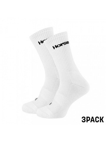 HORSEFEATHERS Ponožky Delete Premium 3Pack – white WHITE velikost 8 – 10