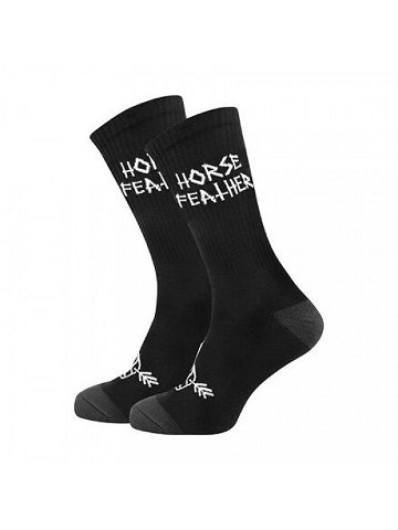 HORSEFEATHERS Ponožky Wyatt – black BLACK velikost 8 – 10