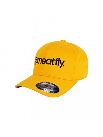 Meatfly kšiltovka Brand Flexfit Gold Žlutá Velikost S M