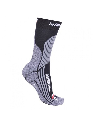 Multifunkční ponožky inSPORTline COOLMAX a ionty stříbra černá XS 26-29