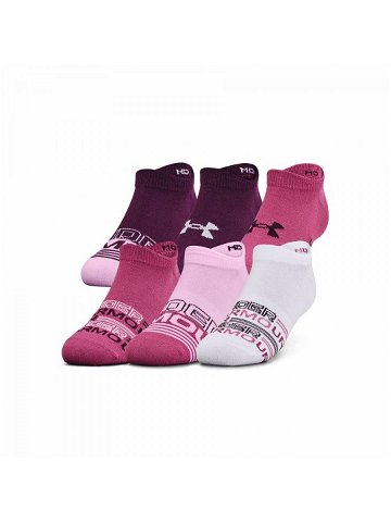 Dámské nízké ponožky Under Armour Women s Essential NS 6 párů S 34-36 5 Pink Quartz