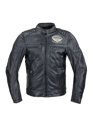 Pánská kožená bunda W-TEC Black Heart Wings Leather Jacket černá 5XL
