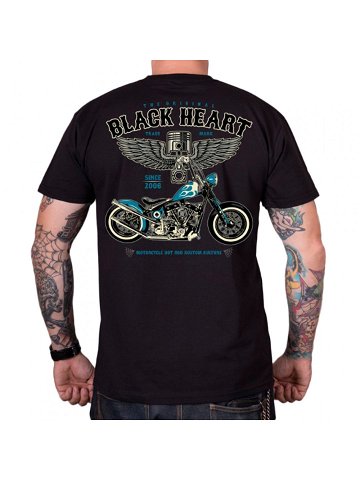 Triko BLACK HEART Blue Chopper černá 3XL