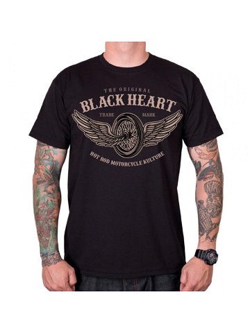 Triko BLACK HEART Wings černá 3XL