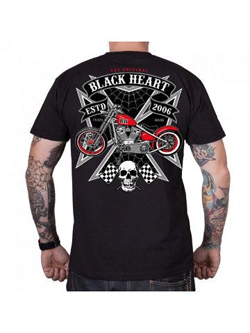 Triko BLACK HEART Iron černá XXL