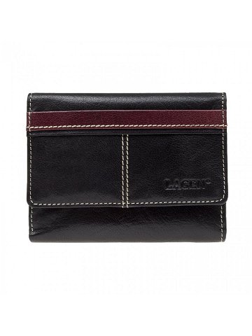 Dámská kožená peněženka 21056 Black Red