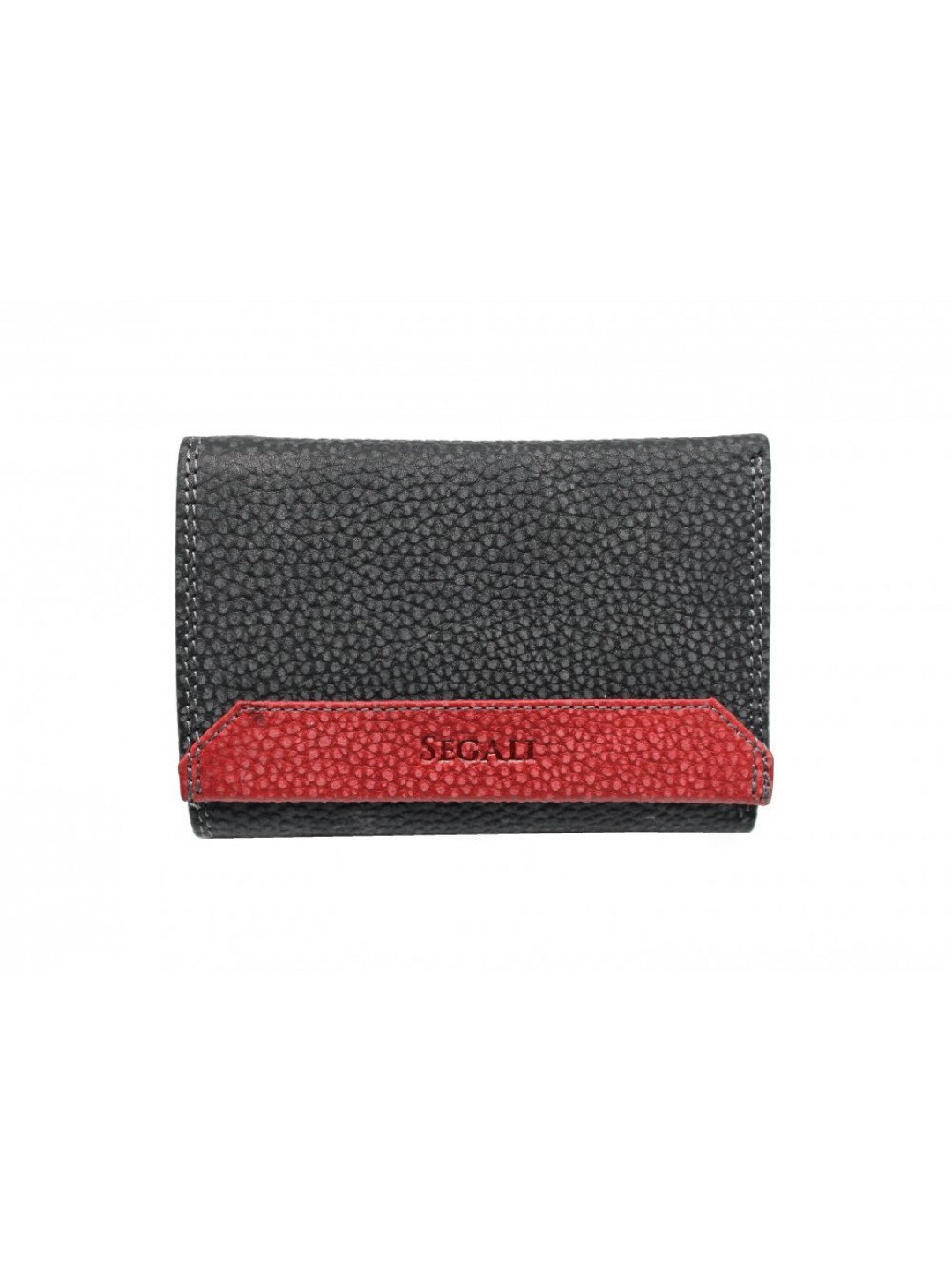 Dámská kožená peněženka SG-2100 černo červená