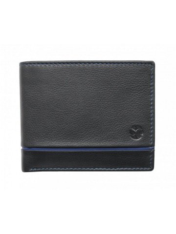 Pánská kožená peněženka 21806 černo modrá