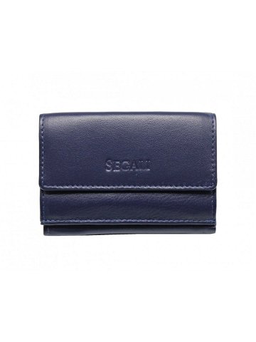 Dámská malá kožená peněženka SG-21756 modrá