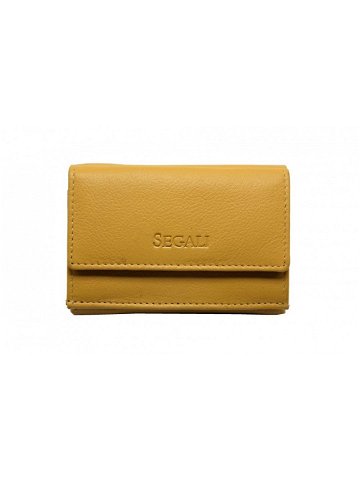 Dámská malá kožená peněženka SG-21756 žlutá