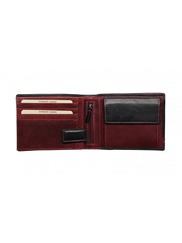 Pánská kožená peněženka 27531152007 černá – červená