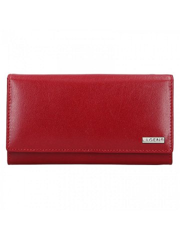 Dámská kožená peněženka 23737 B červená