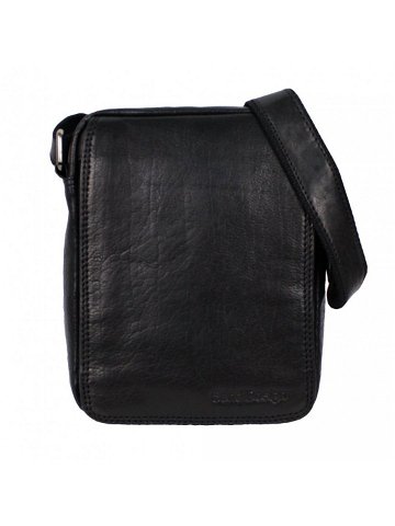 Pánská kožená taška přes rameno PEDRO černá