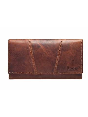 Luxusní dámská kožená peněženka PWL-2388 M hnědá