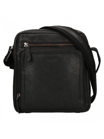 Pánská kožená taška přes rameno BLC 24091 18 černá