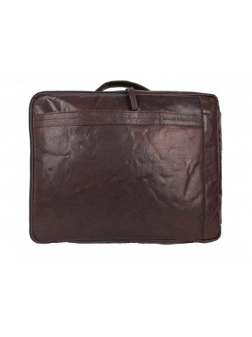 Pánská kožená taška na notebook – batoh SPIKES & SPARROW 9953001 tmavě hnědá