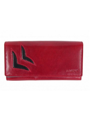 Dámská kožená peněženka 26011 T červeno-černá