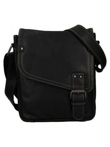 Pánská kožená taška přes rameno BLC 221-1647 černá