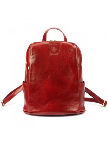 Dámský kožený batoh Florian červený