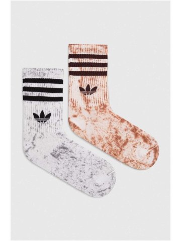 Ponožky adidas Originals 2-pack šedá barva